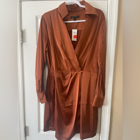 Banana Republic Rust Wrap Dress - Picture 8 of 8